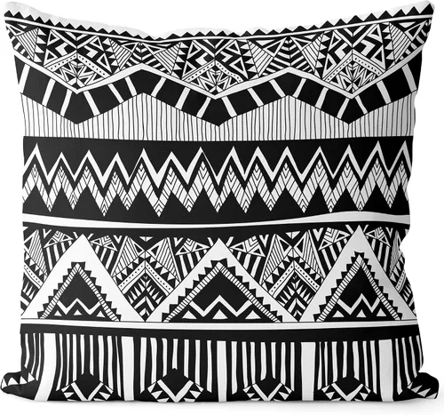 Vista 12 de BEDSUM Funda de almohada de microfibra, suave, decorativa, geométrica, abstracta, triangular, funda de cojín cuadrada para sofá, dormitorio, 18 x 18