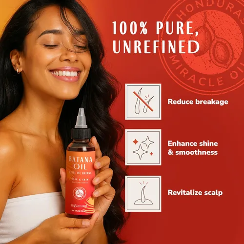 Vista 2 de Aceite de batana crudo orgánico para el crecimiento del cabello, para mujeres y hombres, batana natural puro de Honduras, 4 onzas, saludable, más