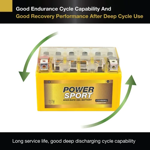 Vista 4 de ExpertPower YTZ10S - Batería de gel de 12 V, 8,6 AH, 230 CCA, sin mantenimiento, gel SLA, batería Power Sport de 12 V, adecuada para motocicletas