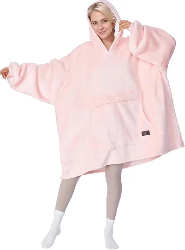 Vista 38 de Tirrinia - Sudadera con capucha de gran tamaño, manta de sherpa cómoda, reversible, gigante, para adultos, hombres, mujeres, adolescentes, esposa