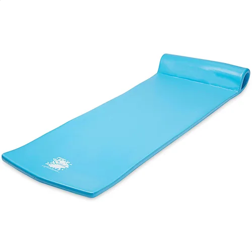 Vista 11 de TRC Recreation Foam Swimming Pool Float, Floating Water Lounger, Splash 1.25” Blanco