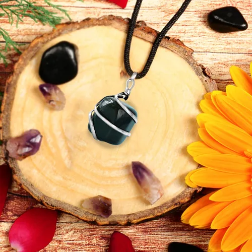 Vista 65 de PYOR Collar con colgante curativo de Reiki de cristal, gemas de buena suerte, prosperidad, riqueza, piedras preciosas naturales, collares de buena