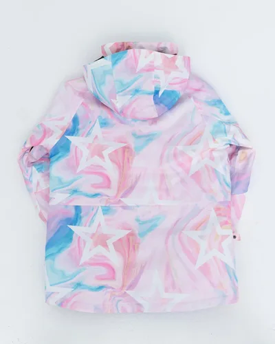 Vista 5 de VECTOR PRIME Chaqueta de esquí para mujer, resistente al viento, cálida, para invierno, snowboard, impermeable, con capucha, abrigo de nieve