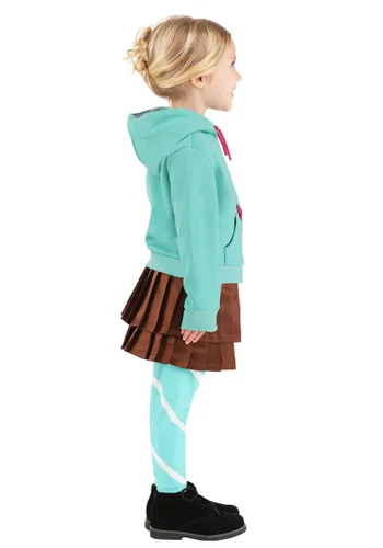 Vista 5 de Disfraz de Vanellope Wreck it Ralph para Niñas Pequeñas Multicolor