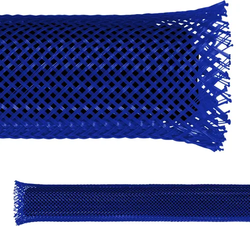 Vista 6 de Electriduct - Funda flexible de malla de cable trenzada expandible de PET negro de 1/8" - 10 pies