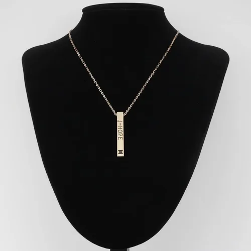 Vista 5 de ZWYQWN KPOP ARMY Collar de regalo para mujeres y niñas, RM JIM JK V JIMIN J-HOPE SUGA Collar de cumpleaños para mujeres, Metal, Acero inoxidable