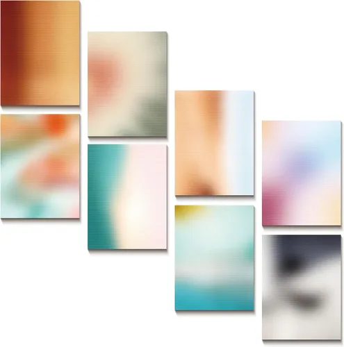 Vista 13 de Paneles acústicos para paredes, paneles de arte, absorbentes de sonido, 12 Polar Shimmer