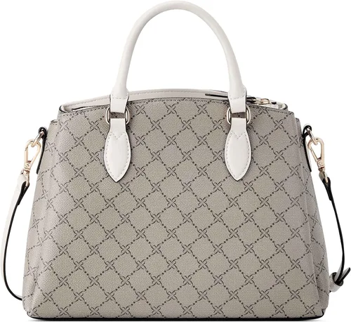 Vista 2 de NINE WEST Zenith - Bolso cruzado pequeño con triple compartimento, logotipo beigeleche, Logotipo beigeleche