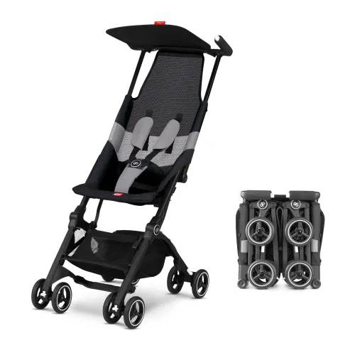 Vista 11 de gb Pockit Bolsa de Viaje para Cochecito, Negro