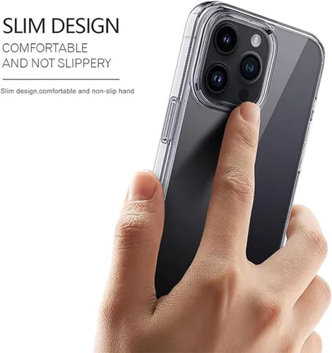 Vista 2 de Paquete de 2 fundas de TPU para Moto G47 5G - transparente+negro Negro (Clear+Black)