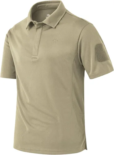 Vista 2 de MoFiz Camisa polo para hombre, paquete de 2 unidades, de secado rápido, atlética, de manga corta, para verano, casual, absorbe la humedad