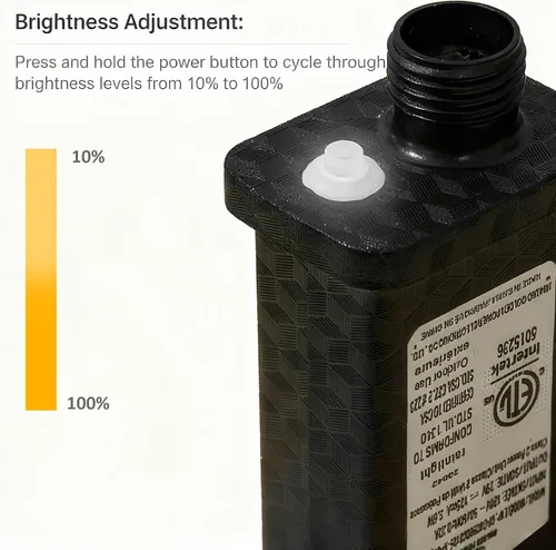 Vista 6 de WISD - Cadena de luces LED de Navidad para exteriores de 43 pies con 100 luces impermeables con modos de memoria, luces de hadas enchufables A ~