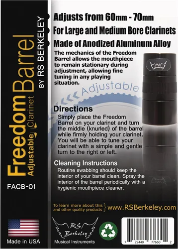 Vista 3 de Barril de clarinete ajustable Freedom