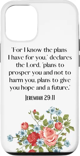 Vista 31 de Funda para iPhone 12 Pro Max I Know The Plans I Have For You Says The Lord Jeremiah 29:11