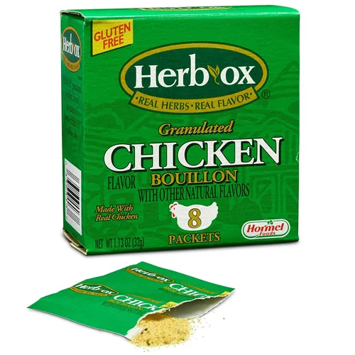 Vista 2 de Herb -Caldo de pollo granulado de buey y condimento instantáneo 1.13 oz (paquete de 6)