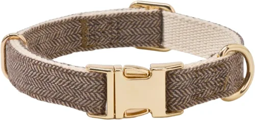 Vista 23 de Collar de algodón suave para perro con hebilla de metal, ajustable, resistente, cómodo, collares de pana para perros pequeños, medianos y grandes