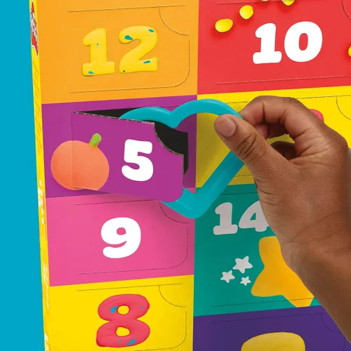 Vista 7 de Calendario de Adviento de Play-Doh para niños, 14 días hasta el cumpleaños, vacaciones, fiesta, regreso a clases, más, actividades sorpresa de arte