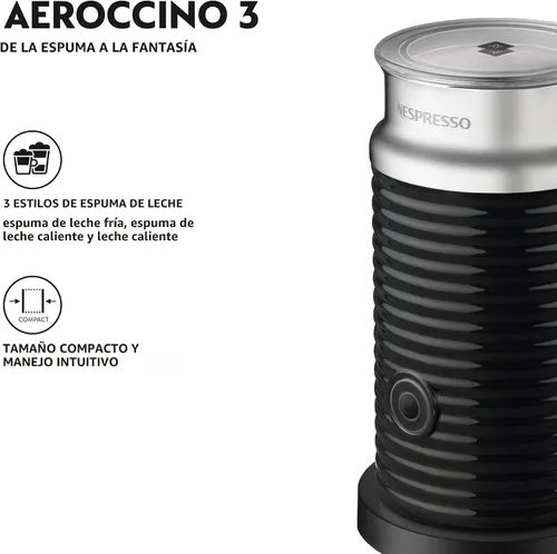 Vista 5 de Nespresso Vertuo Pop+ Cafetera para café y espresso de De'Longhi, Samra Origins de The Weeknd Vertuo Buna Amarillo con espumador de leche Aeroccino3