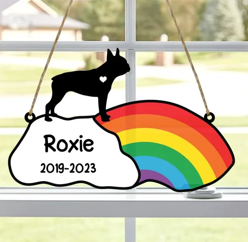 Vista 43 de LOVELYPOD Rainbow Bridge - Regalos conmemorativos para mascotas, regalos conmemorativos para perros afganos por pérdida de sabueso afgano, regalo