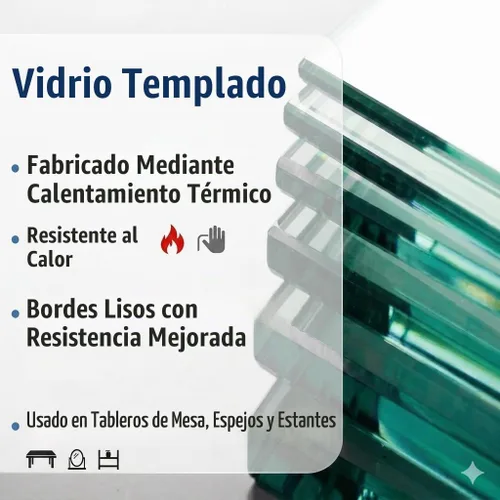 Vista 6 de Vidrio de corte personalizado - 1/8", 5/32", 3/16", 1/4", 3/8" de espesor Paneles de vidrio templado y recocido para estantes, encimeras, puertas