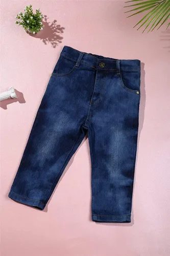 Vista 4 de Conjunto de 3 piezas de camisa de caballero para bebé, conjunto de pantalones vaqueros, ropa para niños pequeños