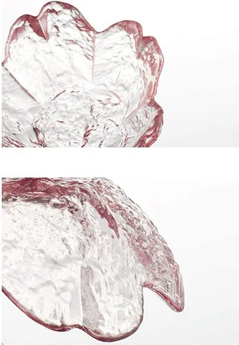 Vista 5 de 4 platos de cristal Sakura condimentos cuencos de inmersión platos de aperitivo, 3.4 pulgadas