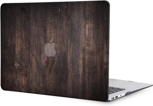 Vista 3 de Funda compatible con MacBook Air de 11 pulgadas, cubierta protectora de plástico y cubierta de teclado, grano de madera
