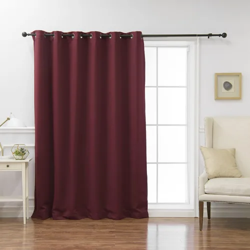 Vista 12 de Best Home Fashion Cortina térmica opaca con parte superior con ojales anchos Negro