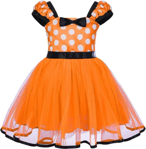 Vista 20 de IWEMEK - Maillot de ballet con diadema para niña con lunares, disfraz con diadema, leotardo