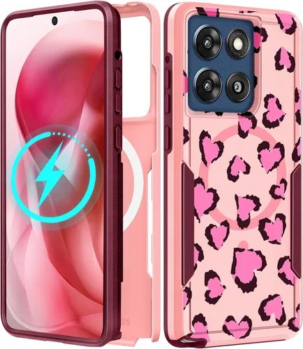 Vista 229 de Funda para Moto G 5G 2024 – Compatible con MagSafe para mujeres y niñas, bonita funda protectora magnética para teléfono, diseño femenino Kawaii