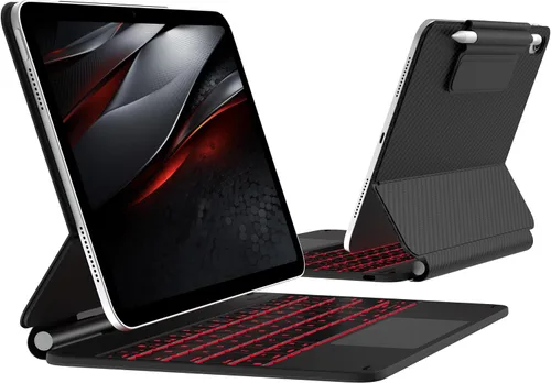 Vista 12 de typecase Funda de teclado Edge para iPad de 11ª generación A16 (2025) y 10ª generación de 10.9 pulgadas (2022) - Trackpad multitáctil, teclado