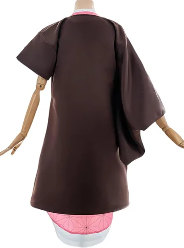 Vista 2 de Disfraz de cosplay de arándanos para Demon Slayer Kimetsu no Yaiba Nezuko Kamado