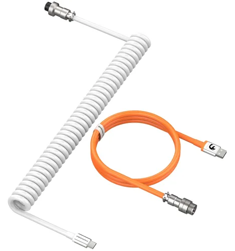 Vista 18 de LexonElec Cable de teclado para juegos, cable de teclado mecánico de conexión estable de doble manga USB tipo C, 6.6 ft (0.66 pies) con volante