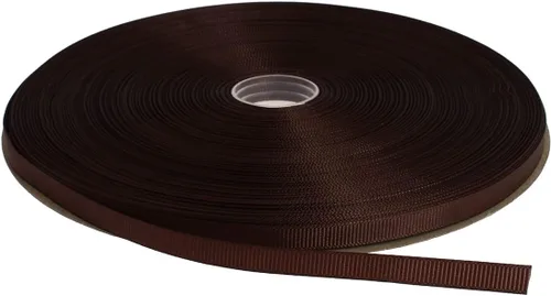 Vista 40 de Cinta de grogrén sólido de 100 yardas cada rollo, 100% poliéster (1/4", beige)