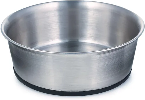 Vista 8 de ProSelect - Cuenco de acero inoxidable para perros con base de goma, 8 pulgadas, 52 onzas