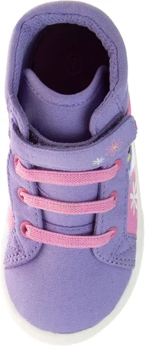 Vista 4 de Disney Encanto Shoes - Tenis de lona para niña, Mirabel Luisa Isabella, personaje de princesa, atléticos, casuales, de lona, sin cordones