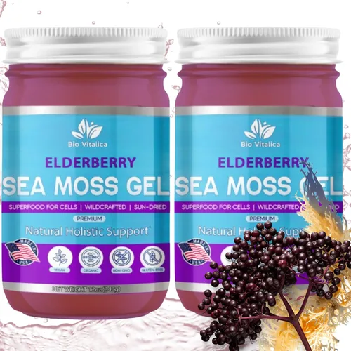 Vista 17 de BioVitalica - Gel de musgo marino irlandés crudo orgánico – Calidad premium – Dr. Sebi, superalimento vegano para células – Gel de masa marina 100%