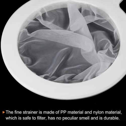 Vista 4 de PATIKIL Colador de filtro de alimentos de 9 x 6 pulgadas, paquete de 2 filtros de malla de 100 filtros de malla para cocina, coladores de malla fina