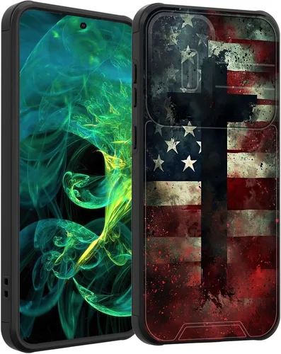Vista 86 de Funda para Galaxy A16 5G con cubierta para cámara deslizante, resistente de doble capa, híbrida, a prueba de golpes, funda protectora resistente