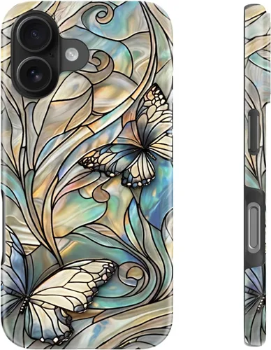 Vista 129 de LUHOURI Funda para iPhone 12 Mini, compatible con carga inalámbrica, doble capa, interior de silicona suave + carcasa exterior dura, bonito diseño