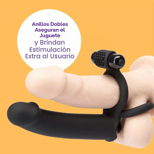 Vista 5 de Lovehoney Double Fun - Consolador de doble penetración para parejas
