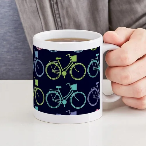 Vista 4 de CafePress Bicycle Bike Riding 11 Oz Ceramic Mug 11 oz (325 ml) Ceramic Coffee Mug