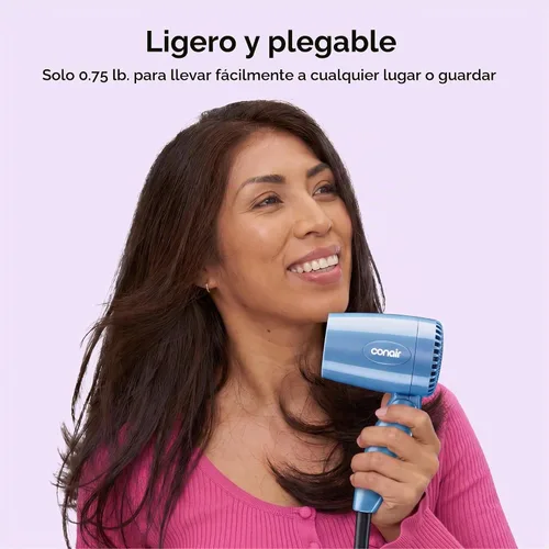 Vista 5 de Conair Secadora plegable, secadora plegable, azul, paquete de de 1, Azul