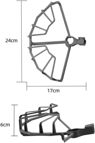 Vista 2 de Protector de hélice totalmente cerrado para Mavic 2 Pro/Zoom Drone Propeller Guard Props Wing Fan Cover Accesorio, gris