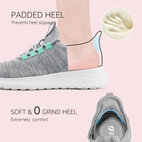 Vista 4 de STQ Slip Ins - Zapatos sin cordones para mujer, para caminar, manos libres