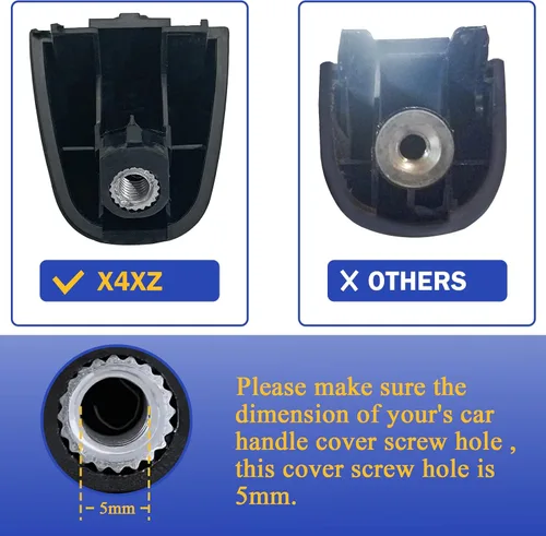 Vista 2 de X4XZ 4 piezas de manijas exteriores delanteras y traseras izquierda y derecha para Hyundai Elantra 2006-2012 (OEM# 826512H000 826522H010 826522H020)