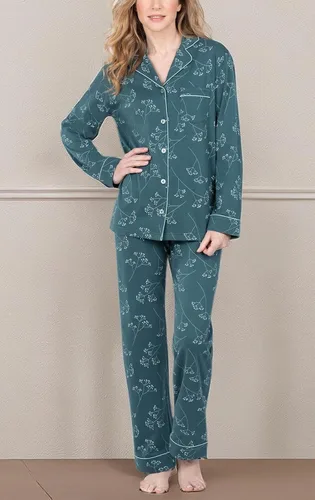 Vista 71 de PajamaGram Conjunto de pijama para mujer – Pijama para mujer, jersey novio, 100% algodón