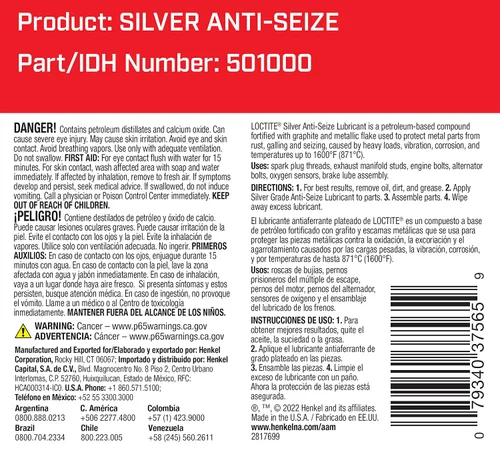 Vista 4 de Loctite - Lubricante aflojador – 37565 Silver - 8 oz.
