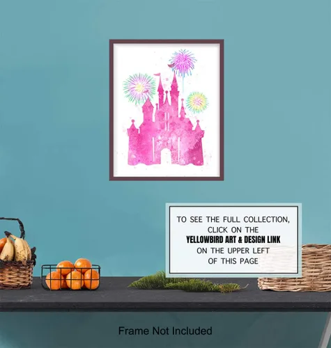 Vista 6 de Póster de pared de castillo, decoración perfecta para habitación de niñas y mujeres, gran regalo, foto sin marco de 8 x 10 pulgadas