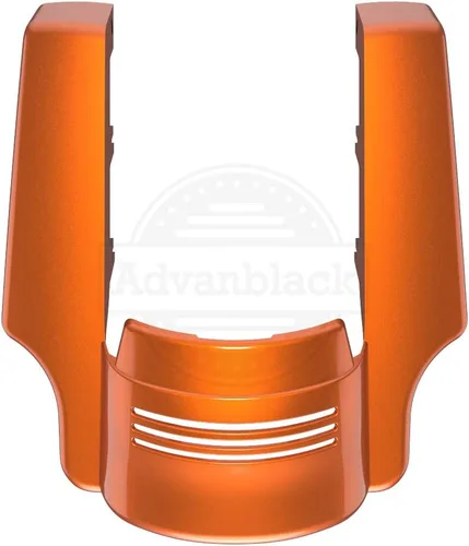 Vista 5 de Cubiertas laterales de alforjas estiradas para motocicleta, extensión extendida para Harley Touring 2014+ - Whisky ámbar Amber Whiskey